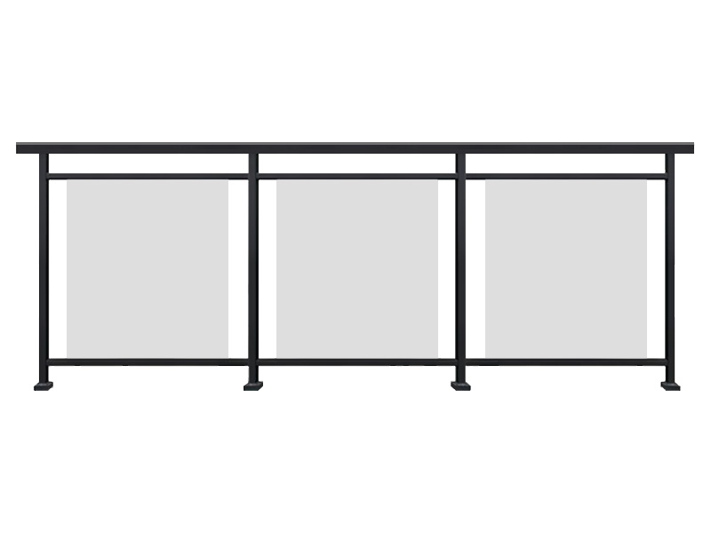 鋁合金玻璃護(hù)欄圖片