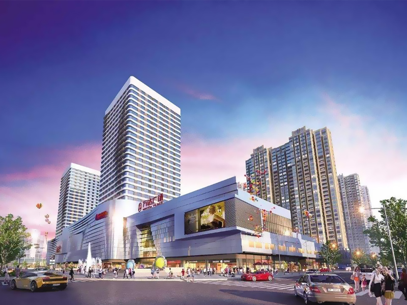 蚌埠萬達廣場樓梯欄桿、百葉窗定制